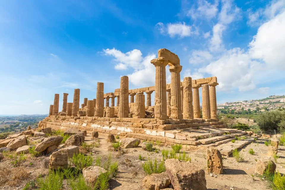 Doric columns at the Valle dei Templi, Agrigento